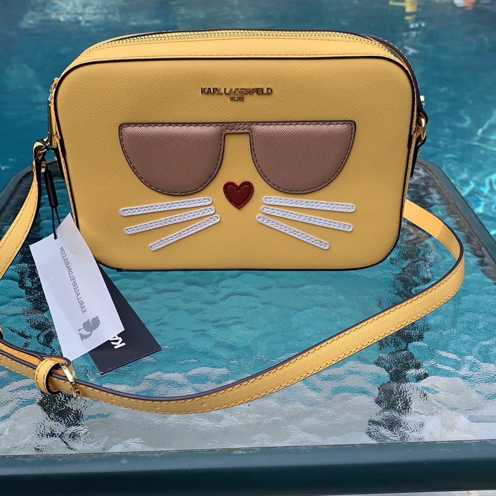 New Karl Lagerfeld Paris Maybelle Cat Shoulder Bag